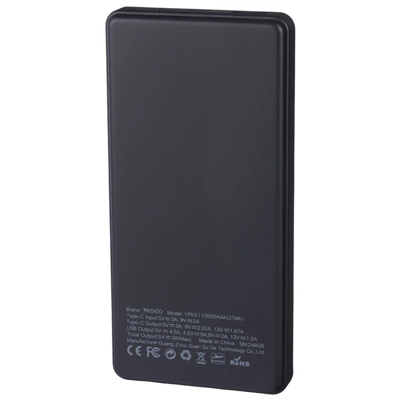 پاوربانک یسیدو مدل YP53 ظرفیت 10000 میلی آمپر ساعت