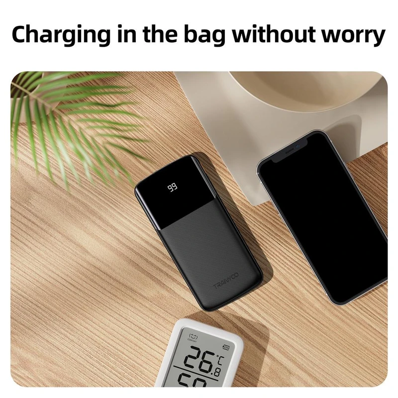 پاوربانک ترانیو مدل T-D08 ظرفیت 10000 میلی آمپر ساعت