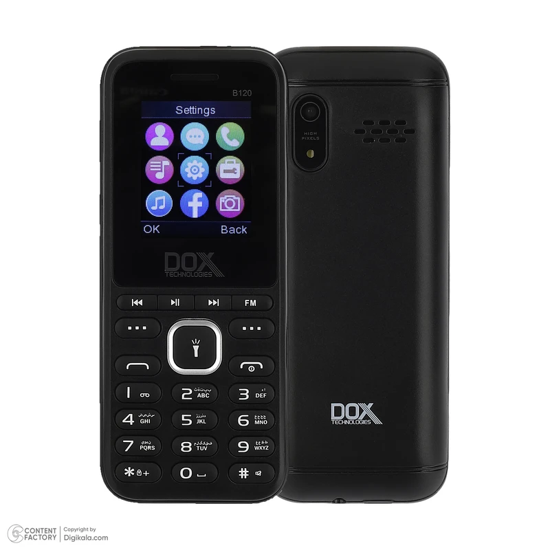 گوشی موبایل داکس مدل B120 دو سیم کارت ظرفیت 64 مگابایت